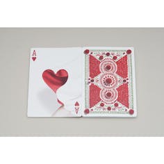 PLAYING CARDS red (BOOK TYPE)